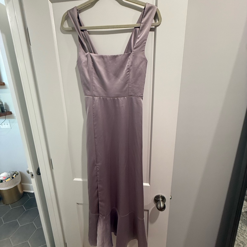 Show Me Your MuMu Lilac Dress with Slit